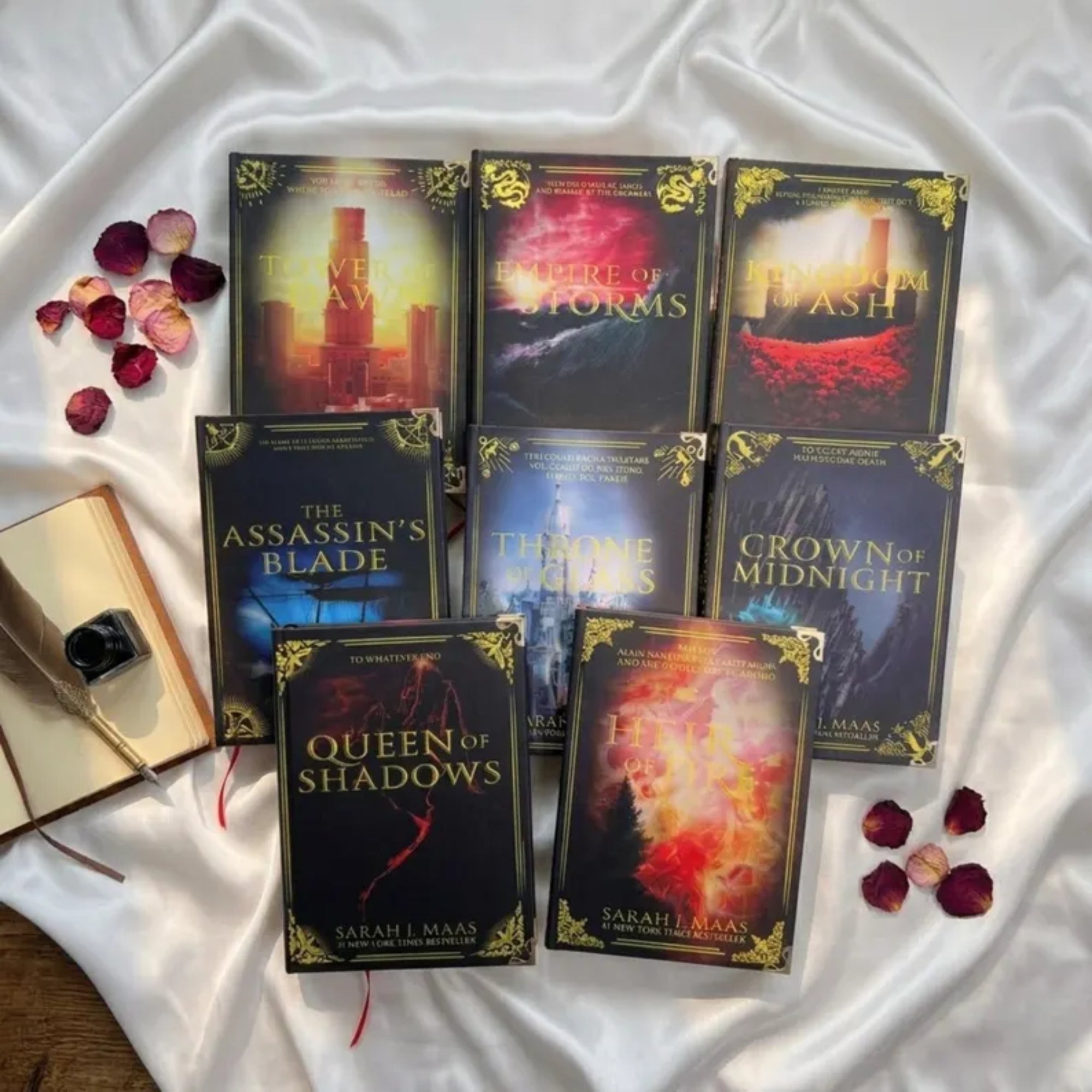 Throne of Glass Series – Sarah J. Maas Hardcover Fantasy Novels with Magic, Adventure & Epic Battles