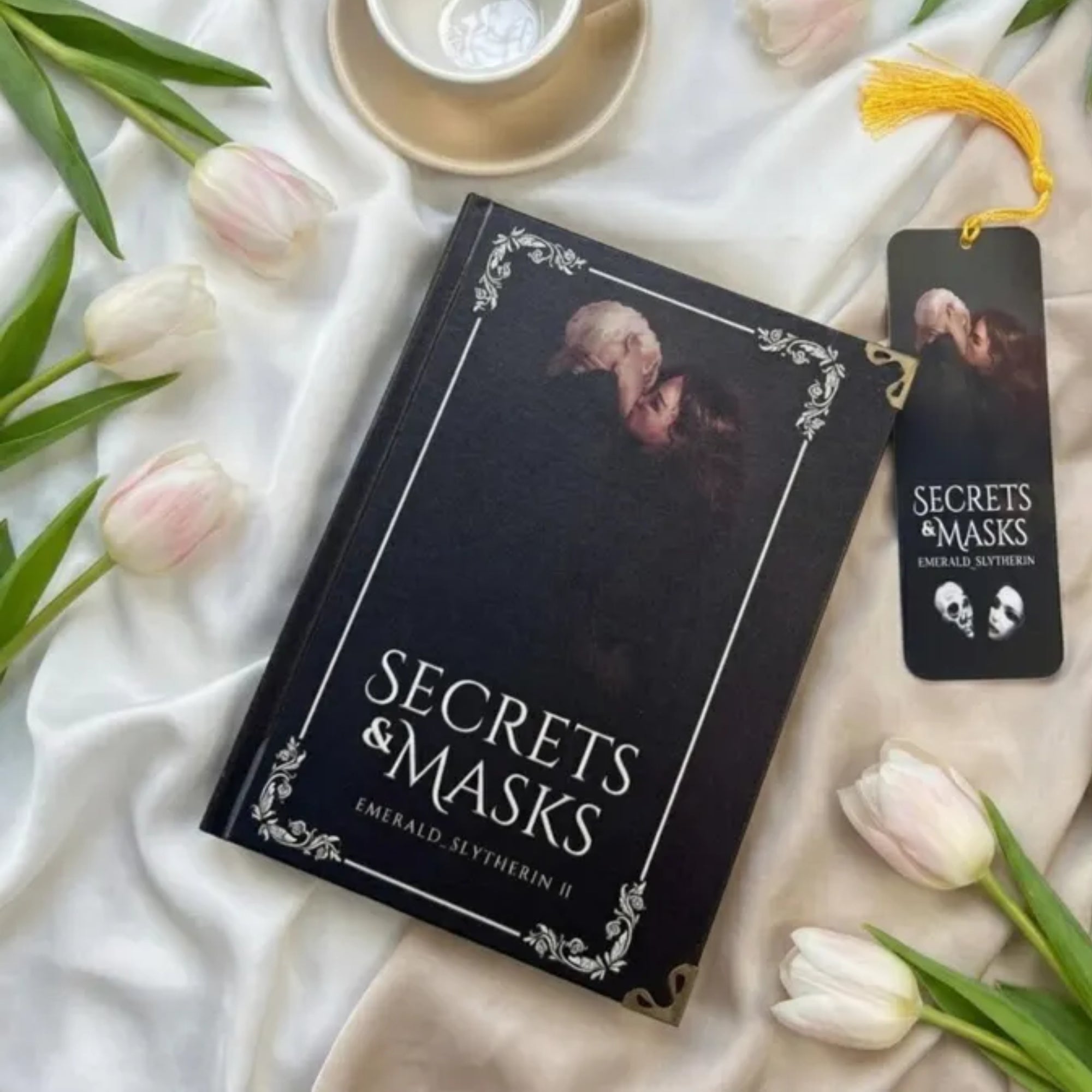 Secrets & Masks Hardcover Romance Novel – Embrace Forbidden Love, Suspense & Intrigue