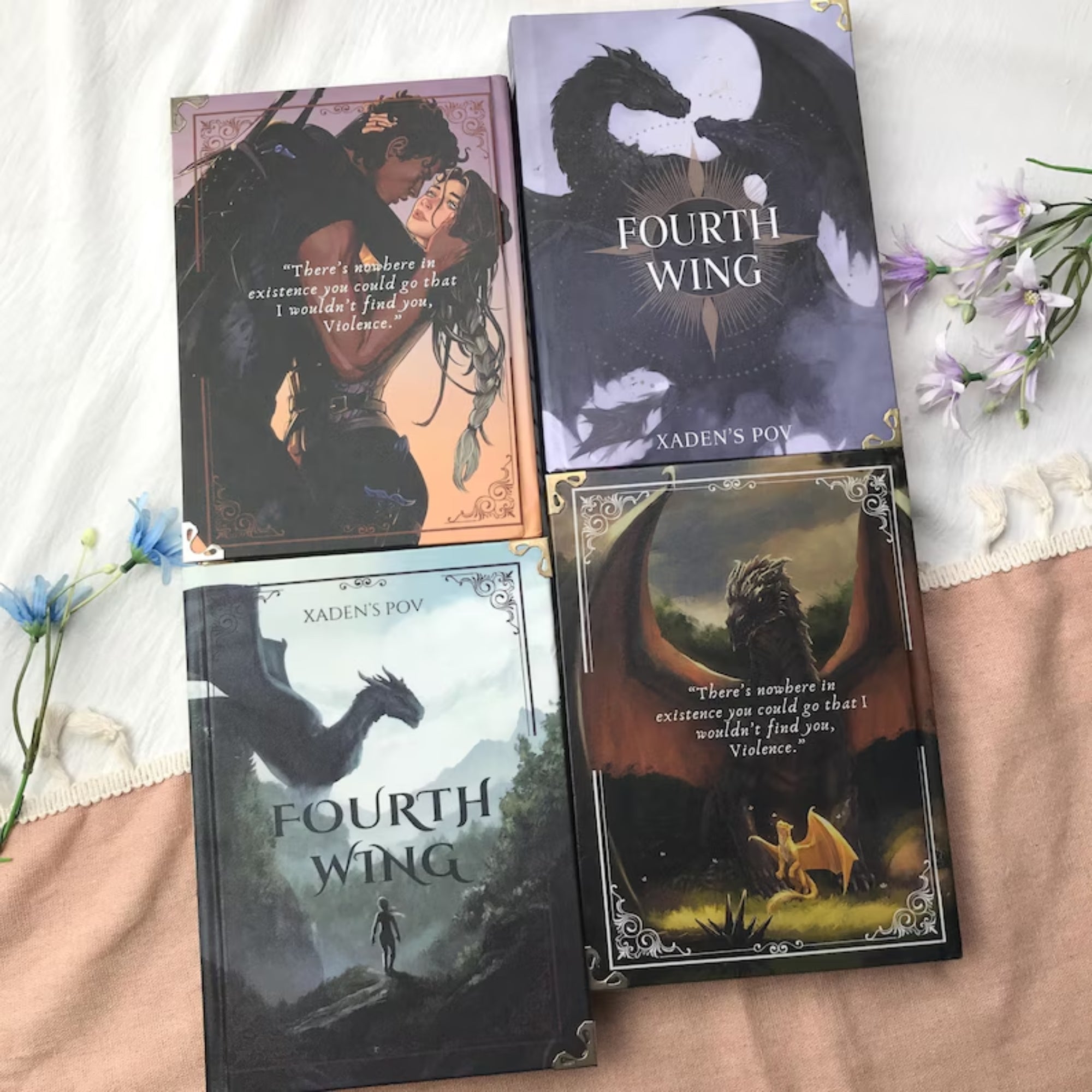 Fourth Wing Book – Xaden’s POV Hardcover Fantasy Novel with Dragons, Adventure & Romance