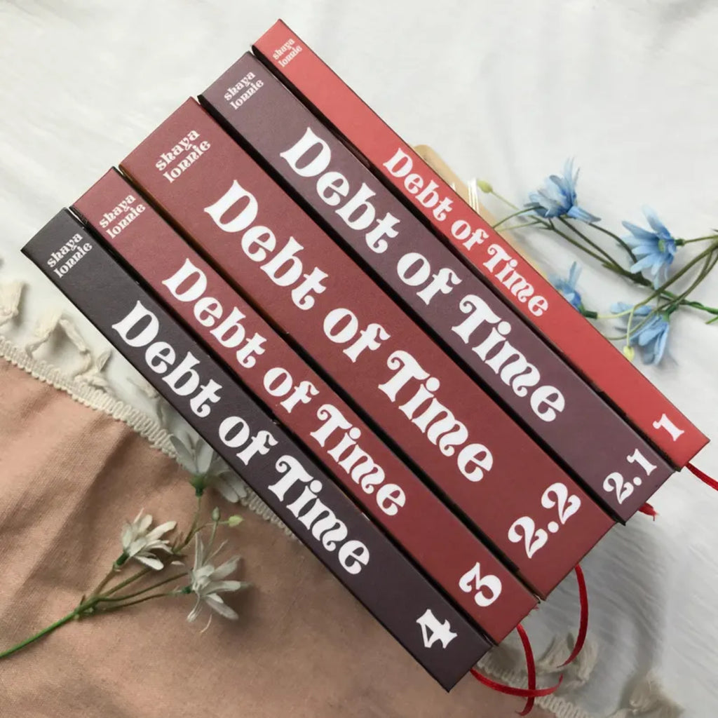 The Debt of Time – Complete 4-Book Set – Illustrated Romance Hardcover – shayalorrnie Series – Book One to Book Four