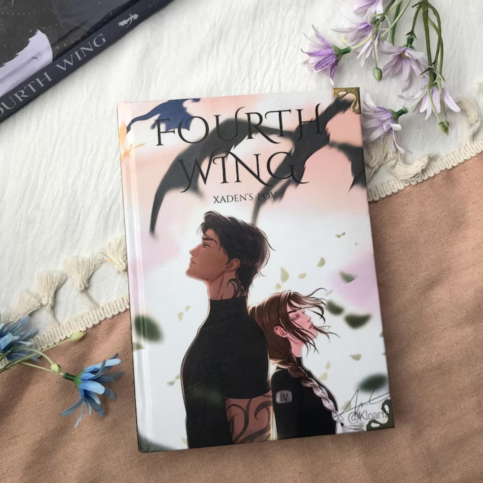 Fourth Wing Book – Xaden’s POV Hardcover Fantasy Novel with Dragons, Adventure & Romance