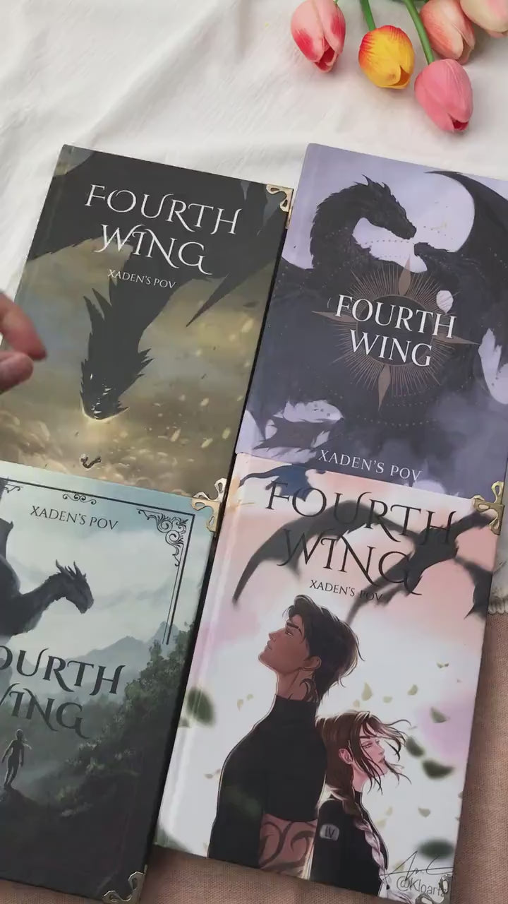 Fourth Wing Book – Xaden’s POV Hardcover Fantasy Novel with Dragons, Adventure & Romance